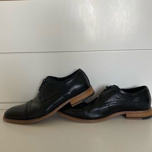Stacy Adams memory foam black leather men’s shoes
